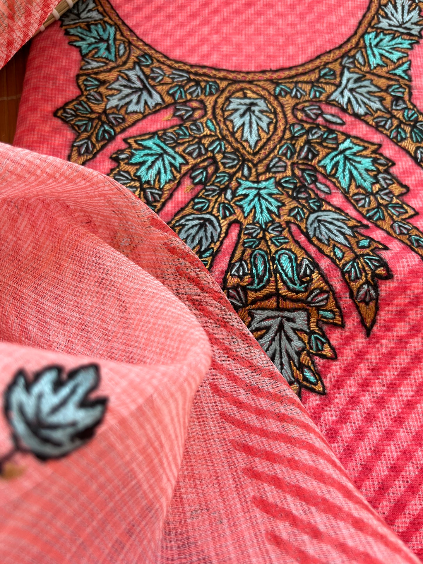 Kota kashmiri work kurta Dupatta