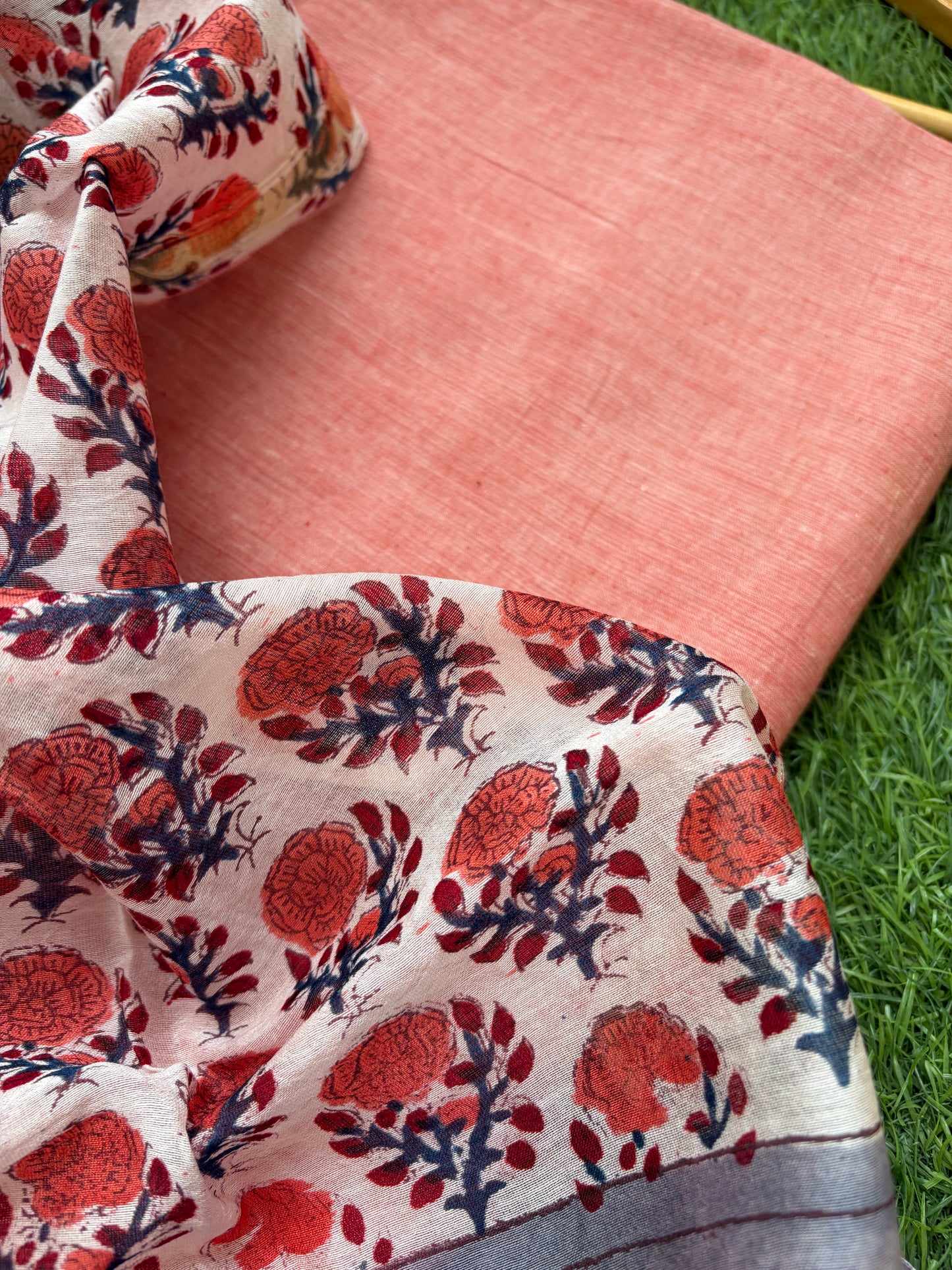 Khadi kurta fabric chanderi dupatta