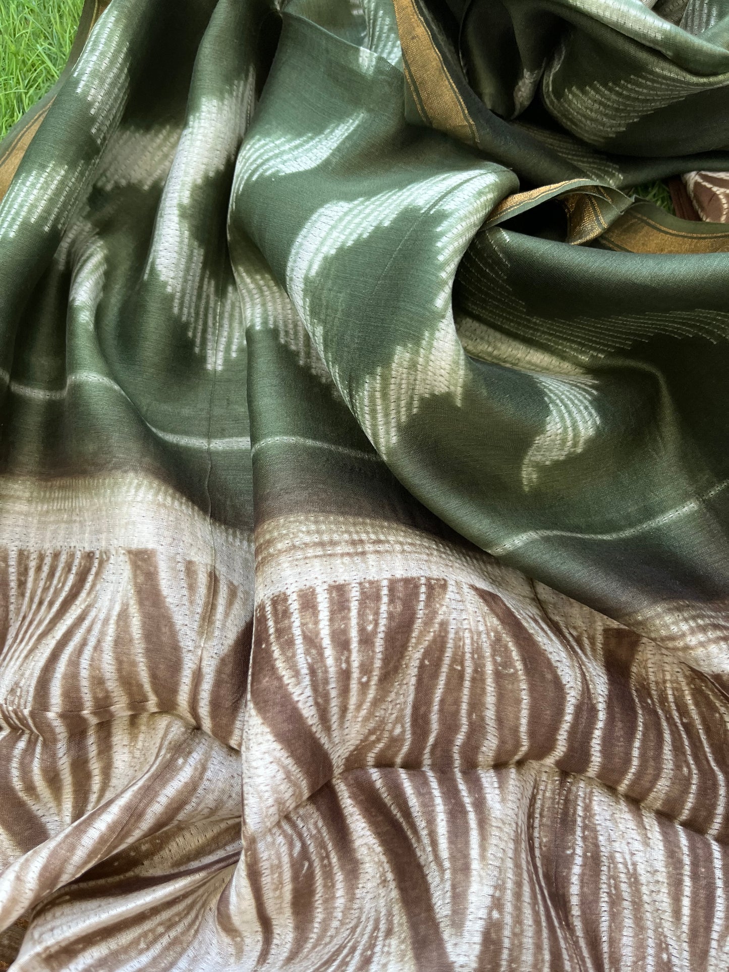 Shibori chanderi kurta dupatta