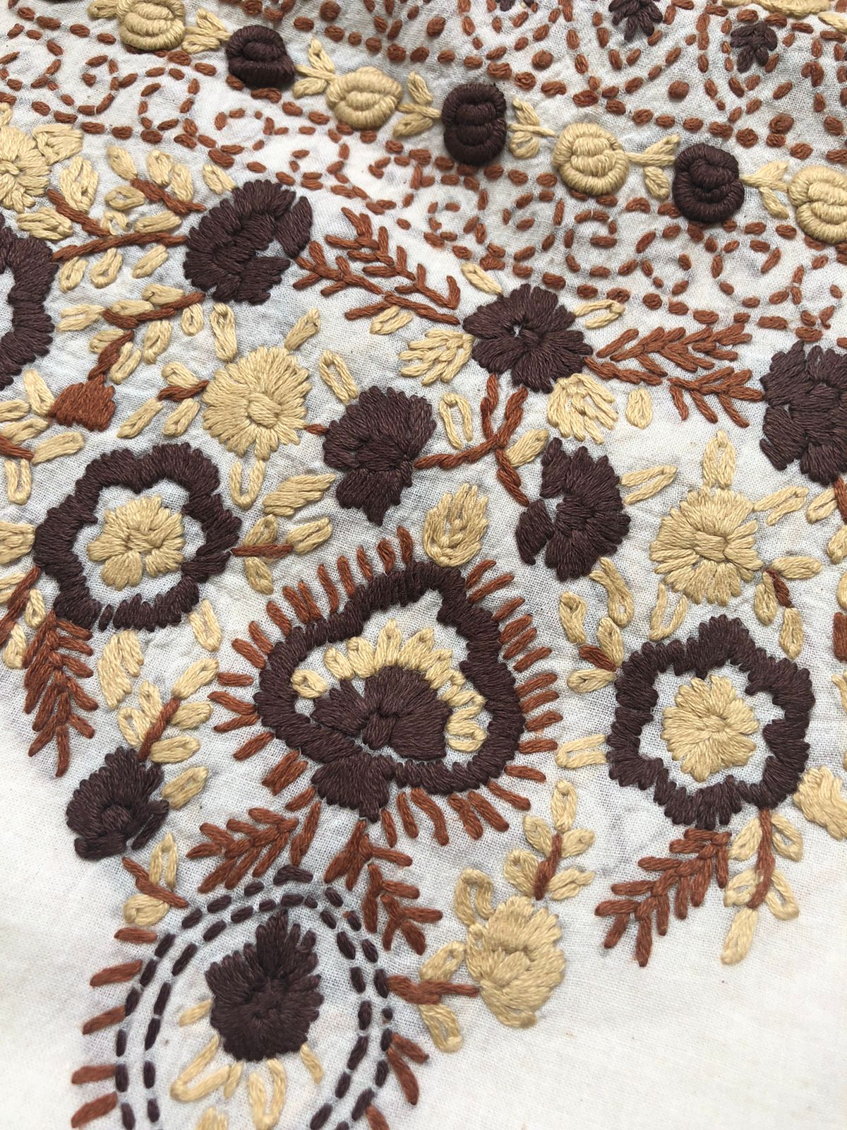 Handwoven Cotton embroidered kurta