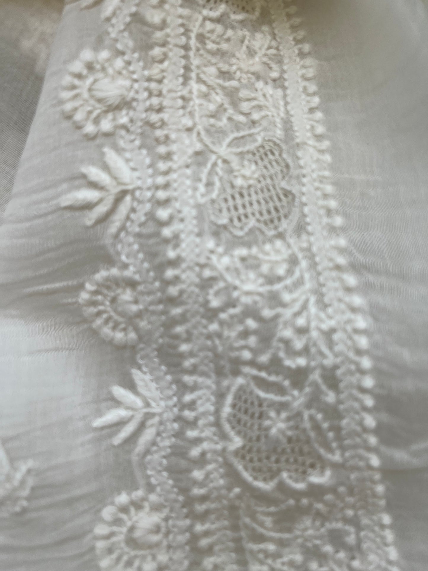 Chanderi chikankari kurta