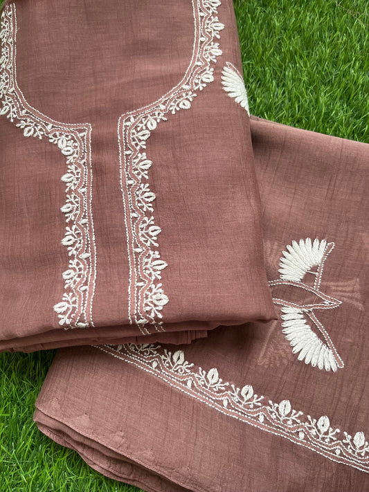 Chanderi Chikankari Kurta Dupatta