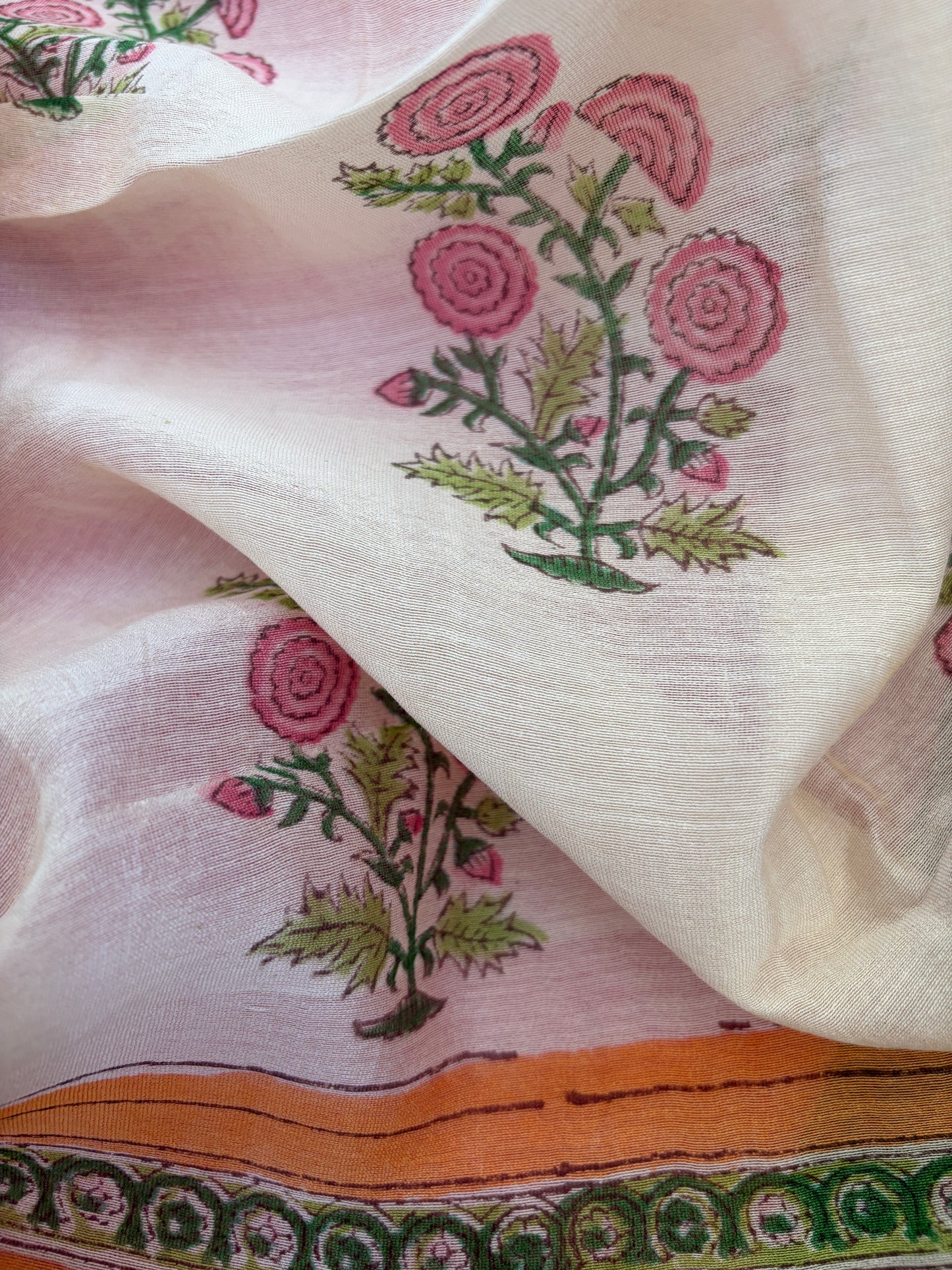 Khadi kurta fabric chanderi dupatta