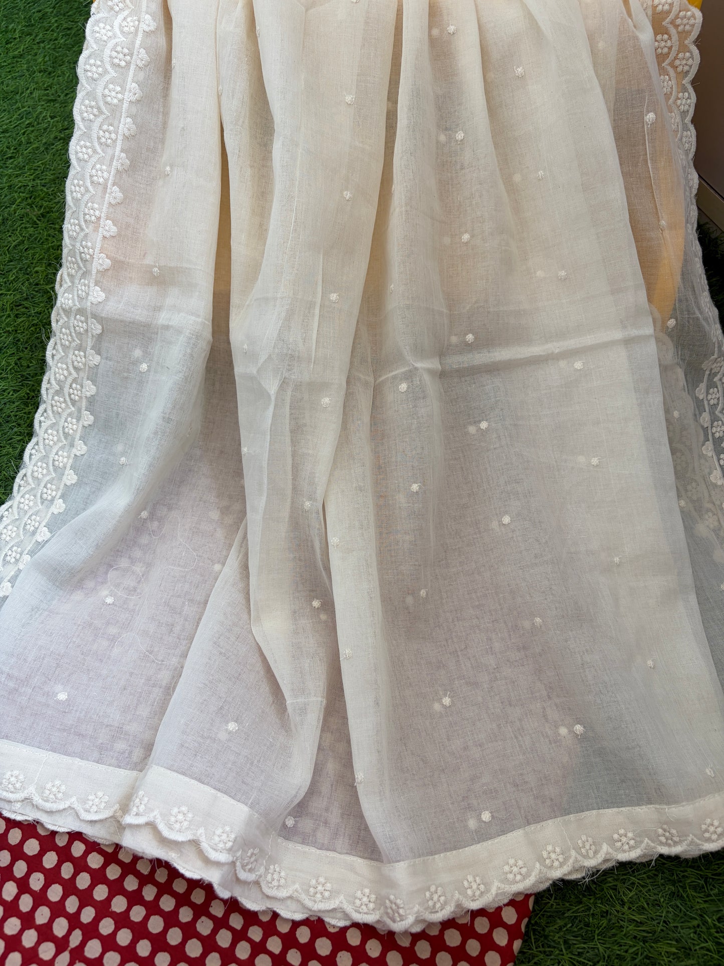 Kurta Bottom scalloped Dupatta