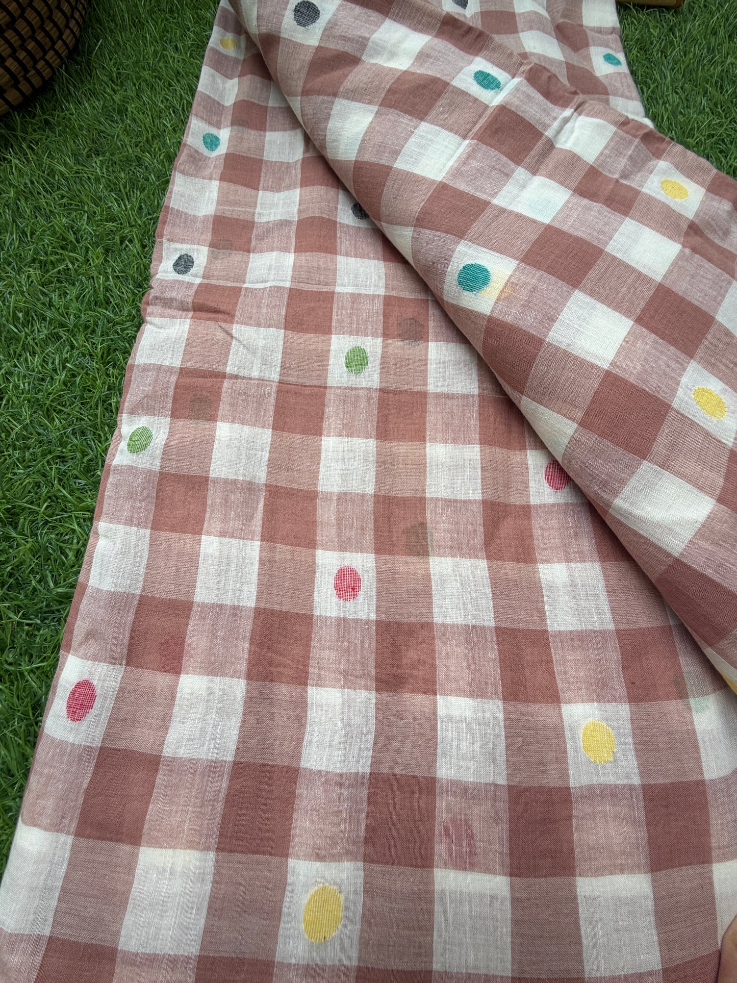 Jaamdani mul fabric