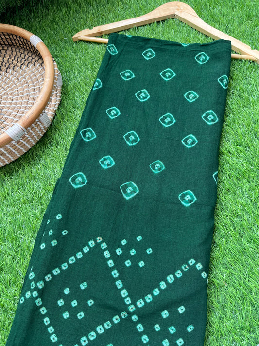 Handwoven organic kala Cotton bandhani fabric