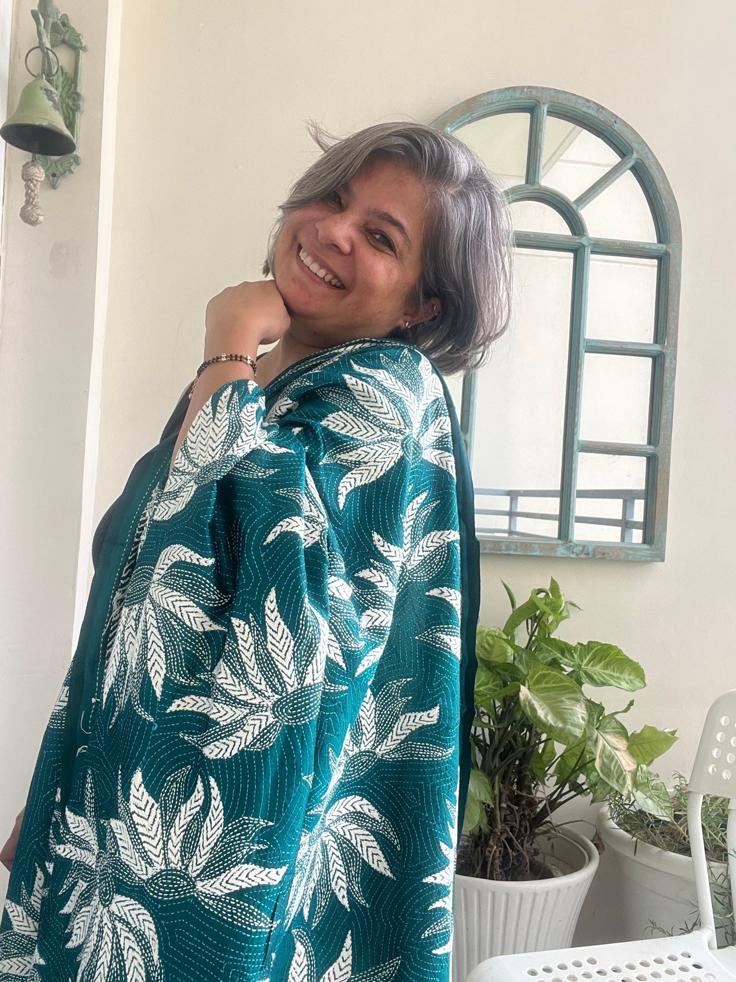Silk Kantha Dupatta