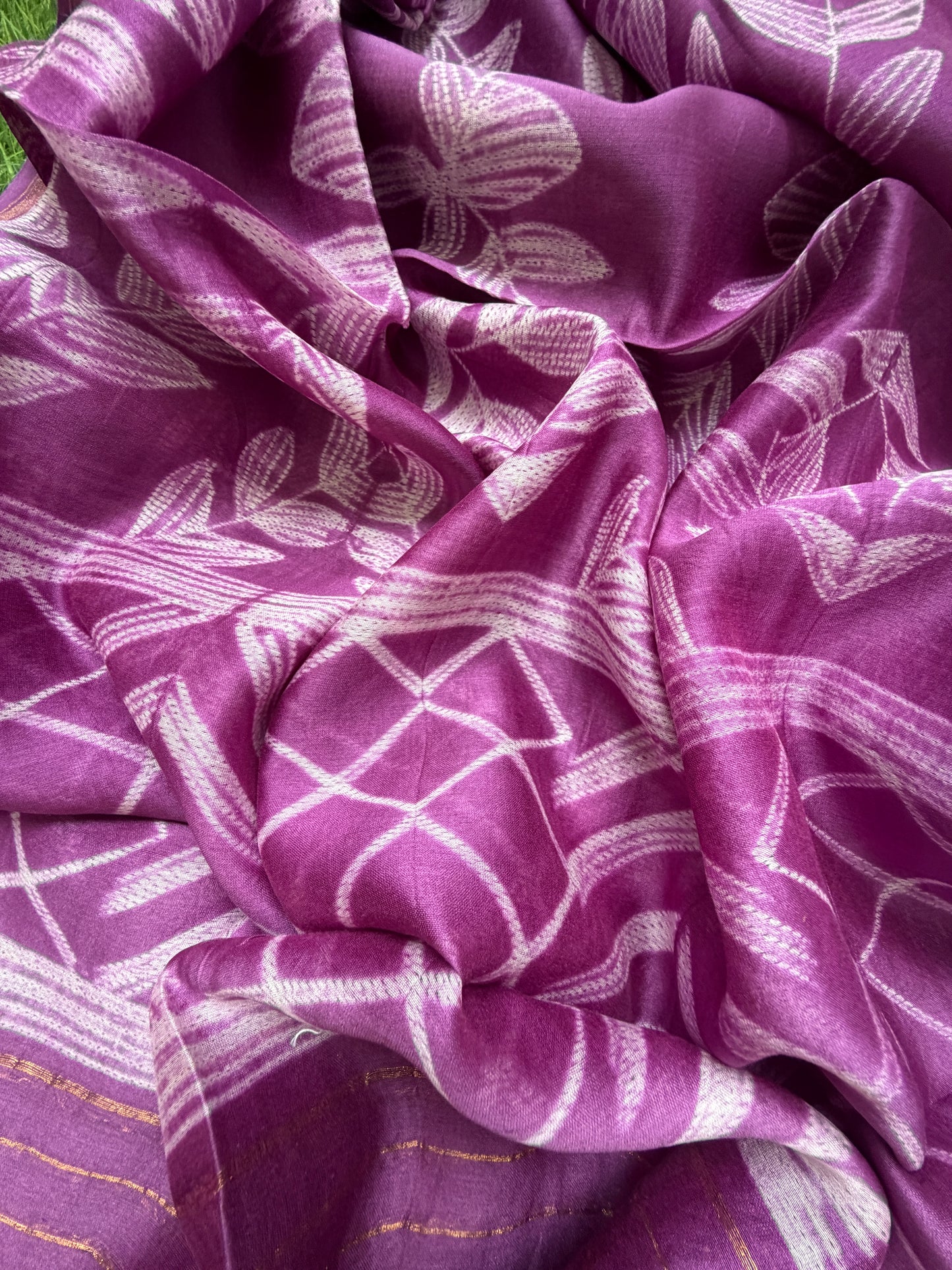 Chanderi Shibori kurta dupatta