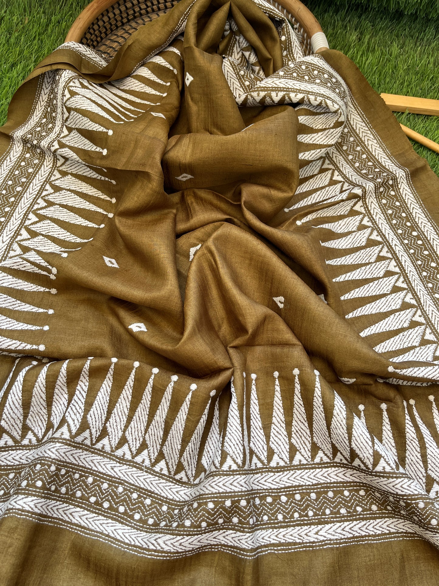 Silk Kantha Dupatta