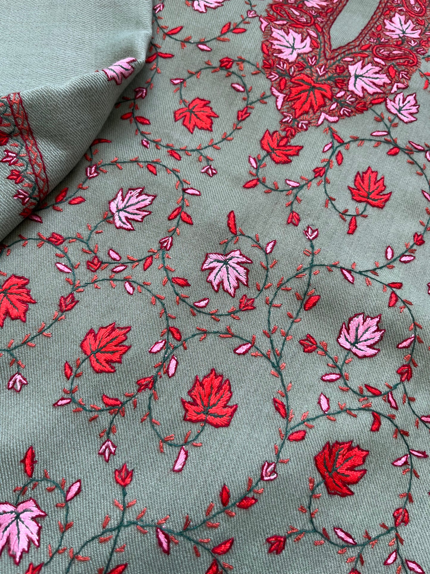 Woollen hand embroidered suit