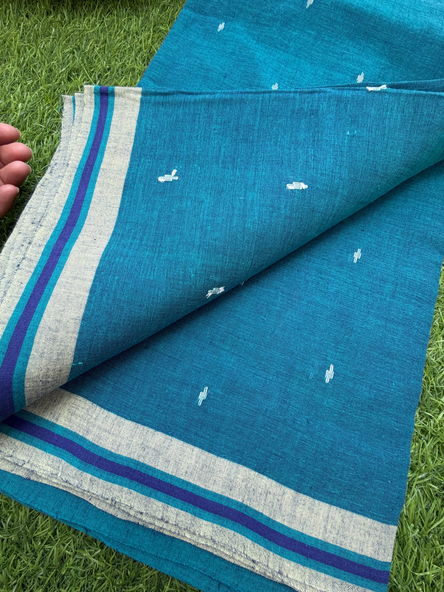 Jaamdani mul fabric