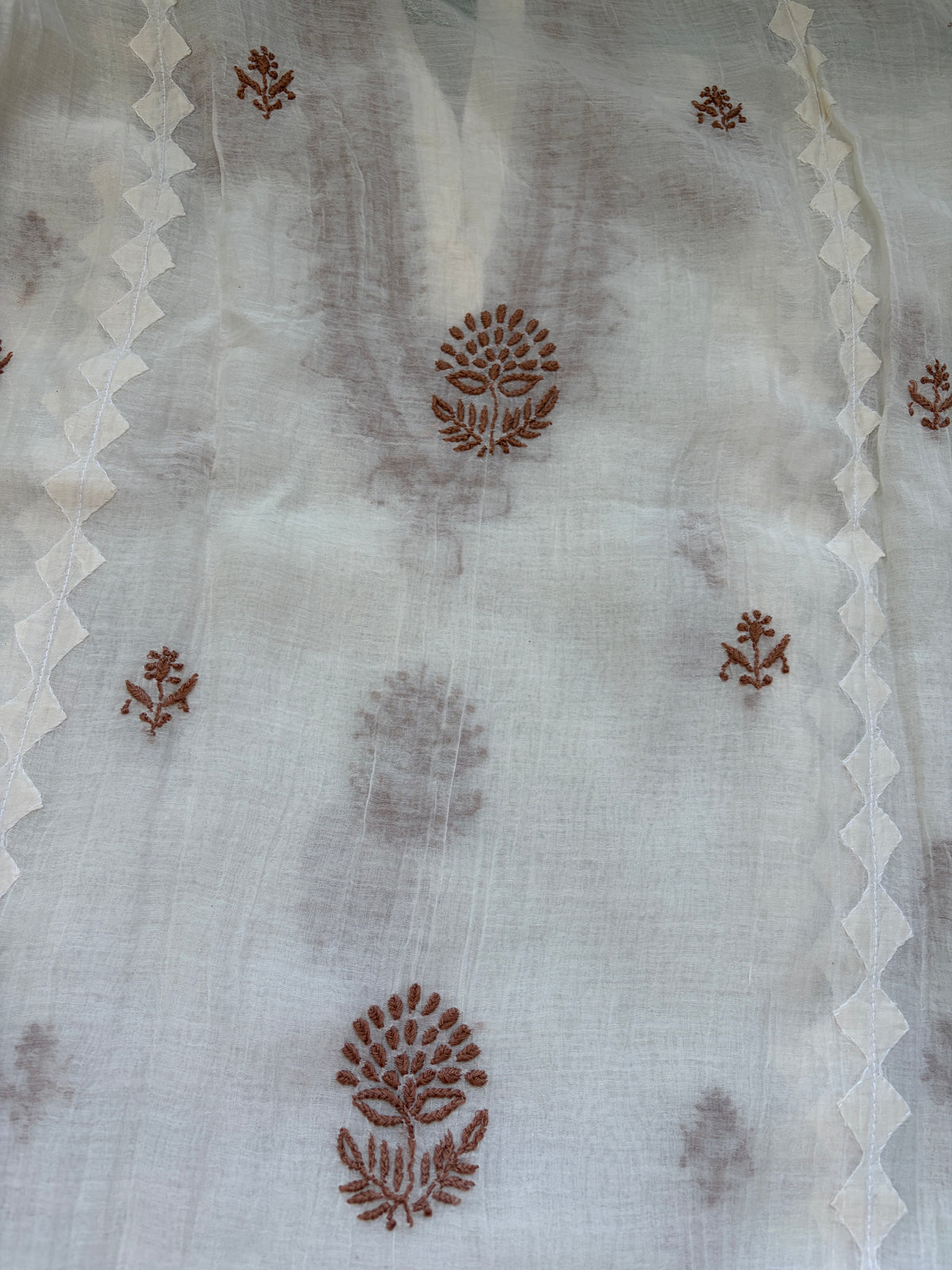 Chikankari daraz chanderi Kurta
