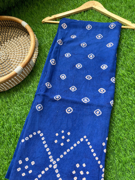Handwoven organic kala Cotton bandhani fabric
