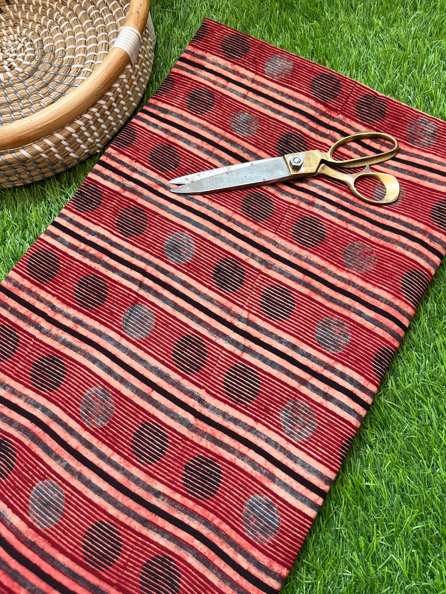Ajrakh Cotton fabric