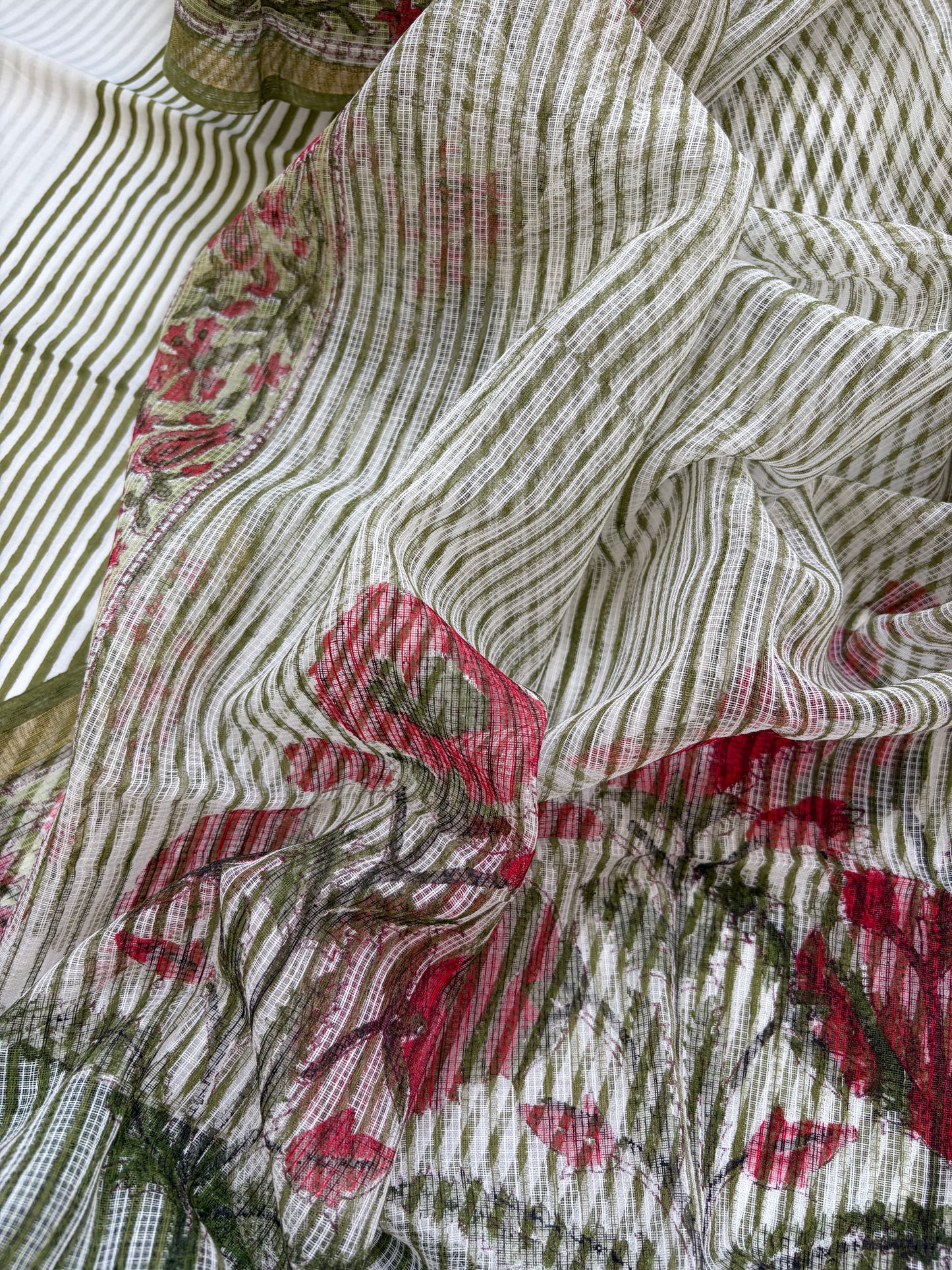 Block print Cotton Dupatta Kurta bottom