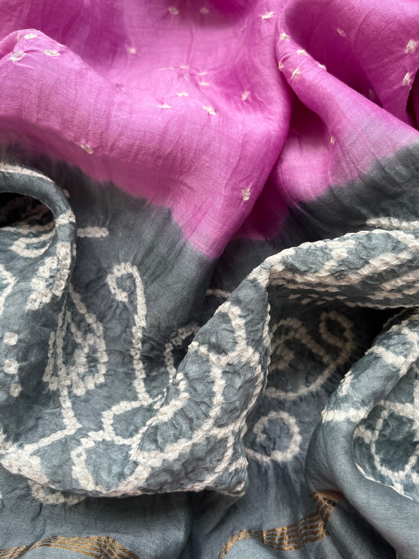 Chanderi Bandhani kurta dupatta