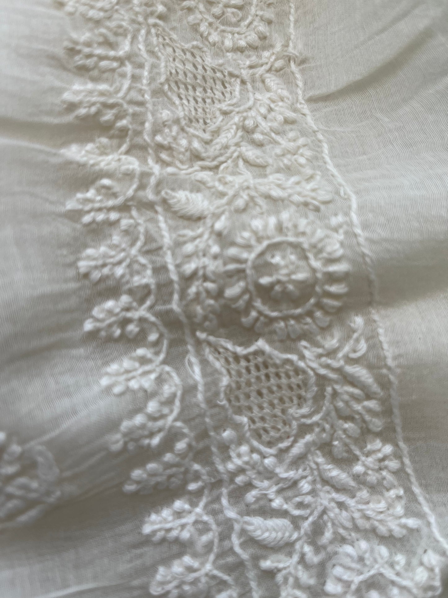 Chanderi chikankari kurta