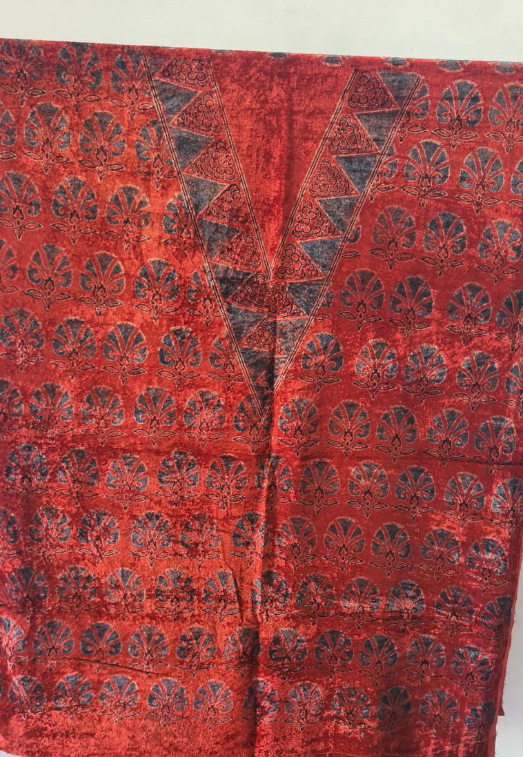 Velvet Ajrakh Kurta
