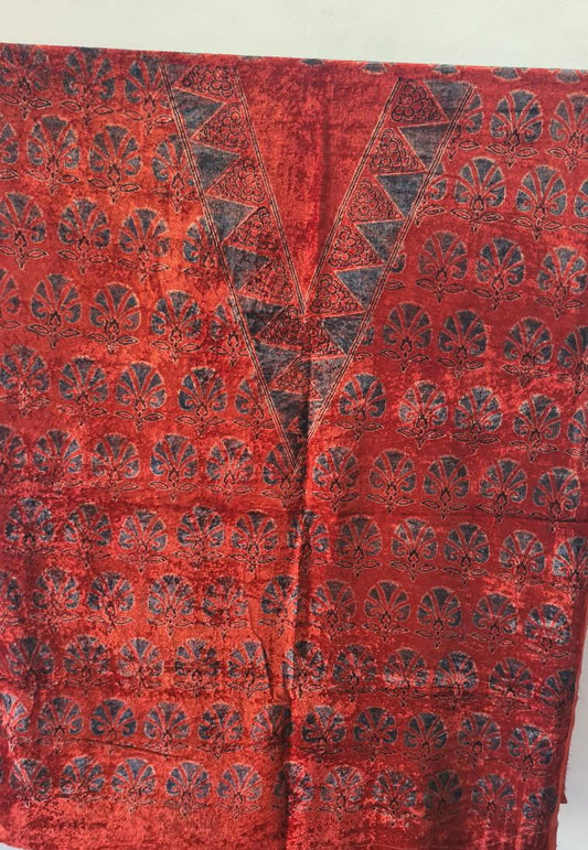 Velvet Ajrakh Kurta