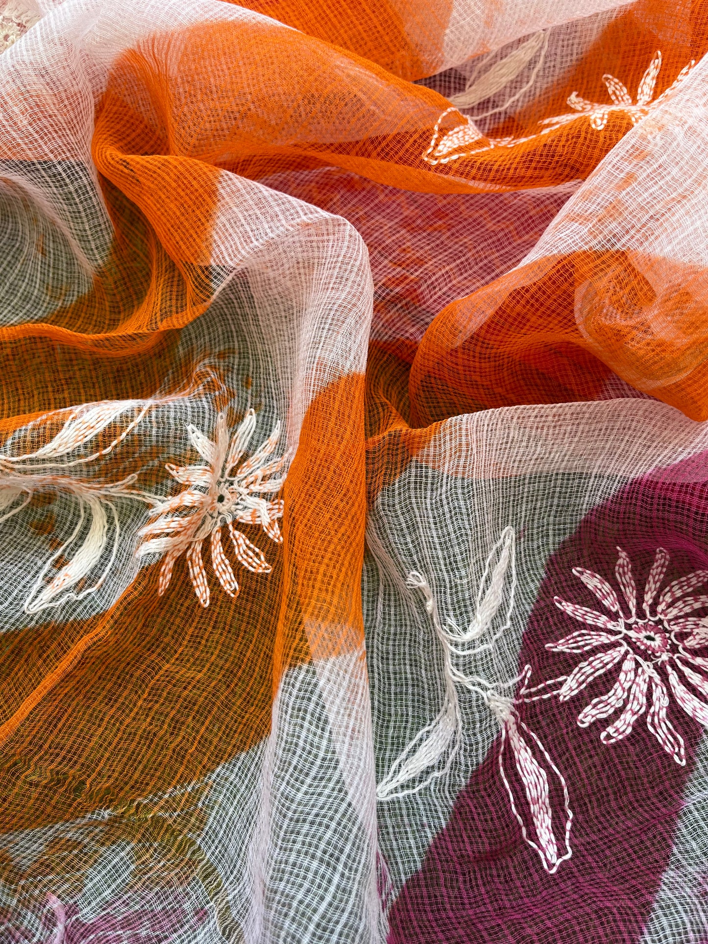 Cotton kurta bottom Kota Doria chikankari dupatta