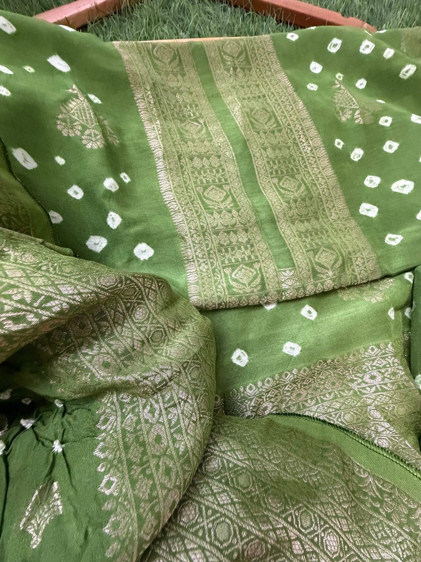 Modal Bandhani kurta bottom dupatta