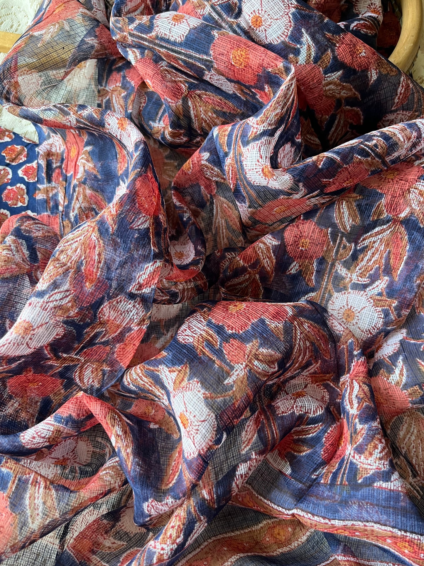 Cotton kurta bottom Kota Doria dupatta