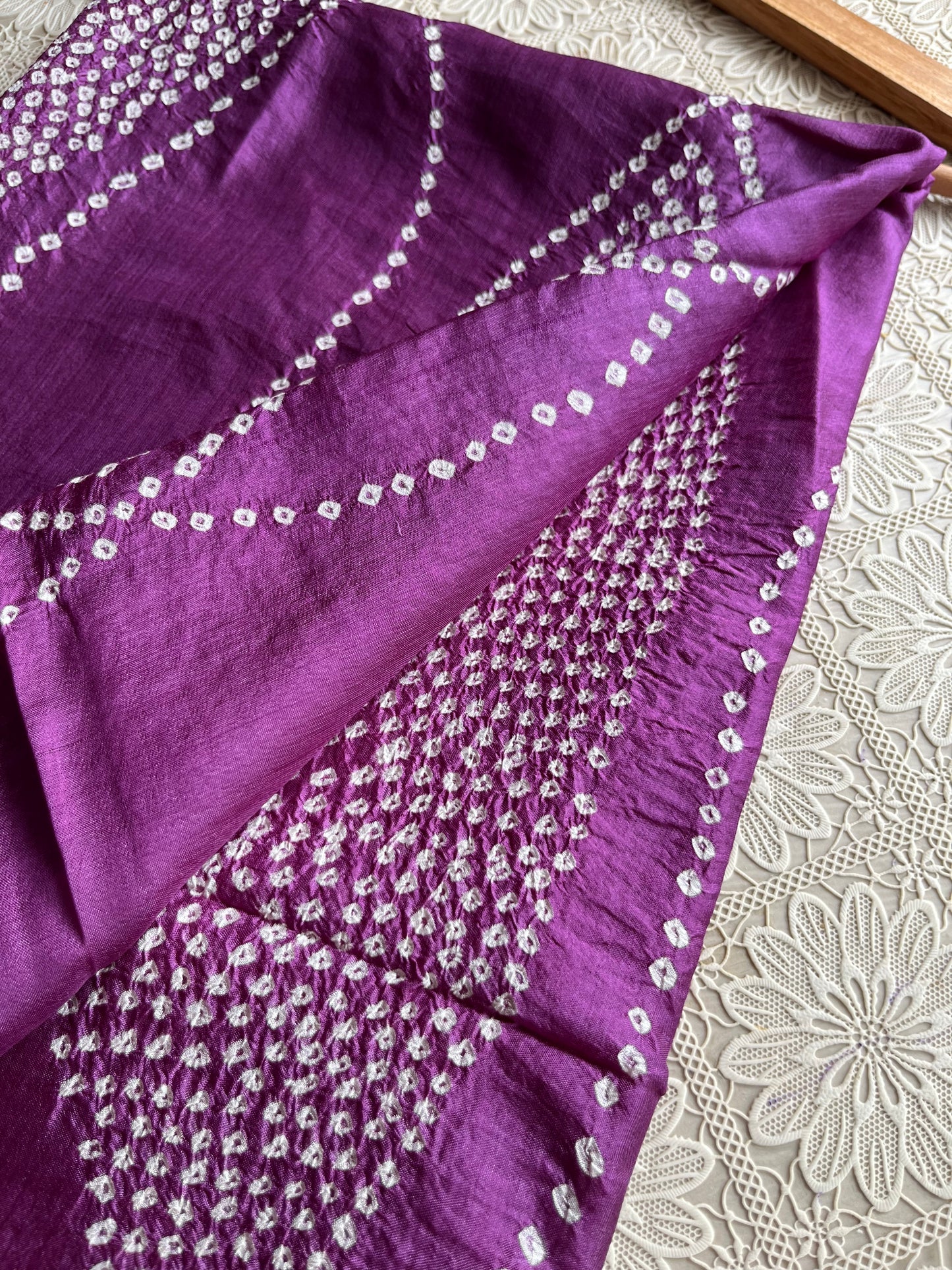 Mulberry Silk bandhani kurta