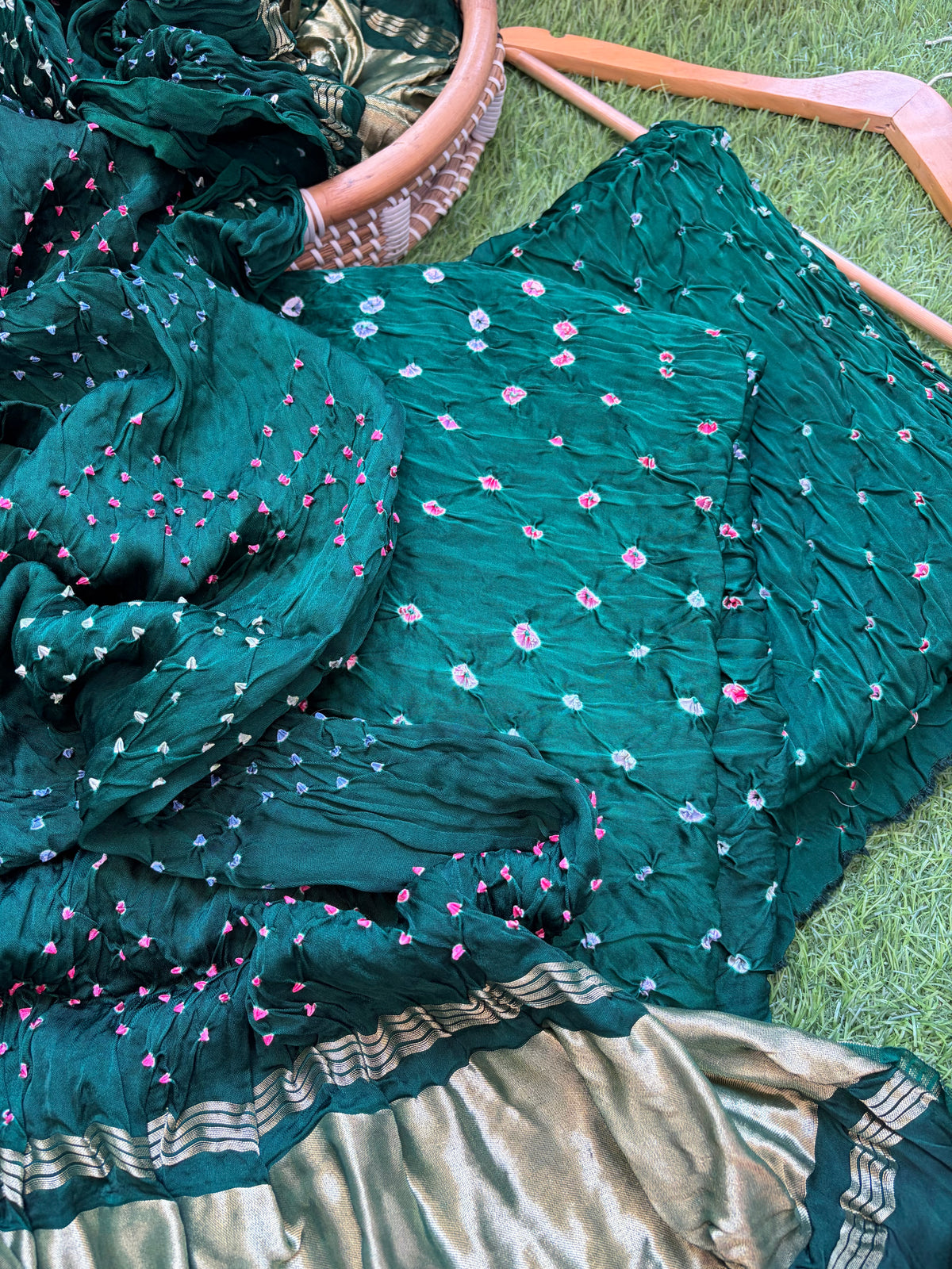 Modal Bandhani kurta bottom dupatta