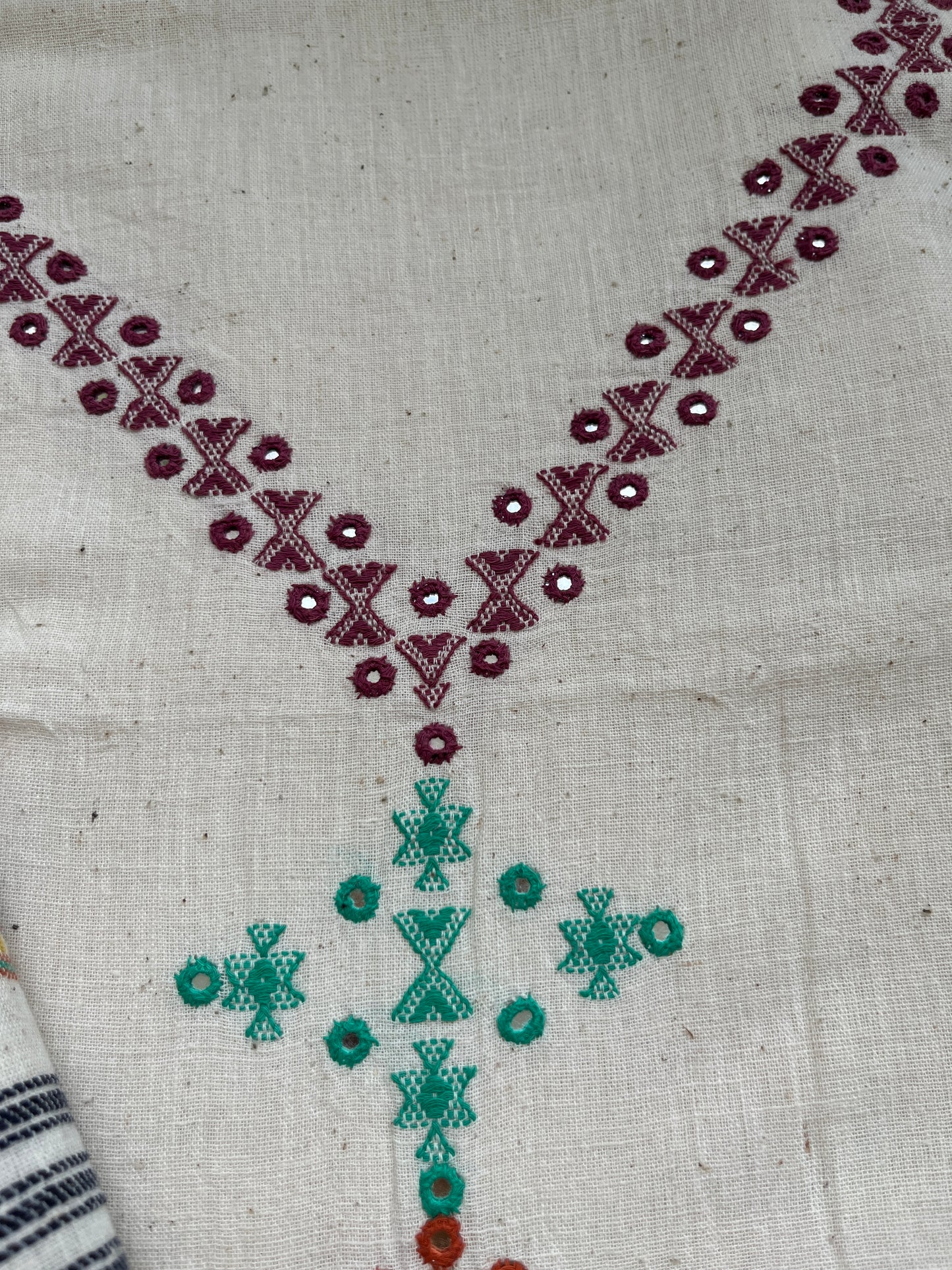 Handwoven organic kala Cotton kurta bottom dupatta (Copy)