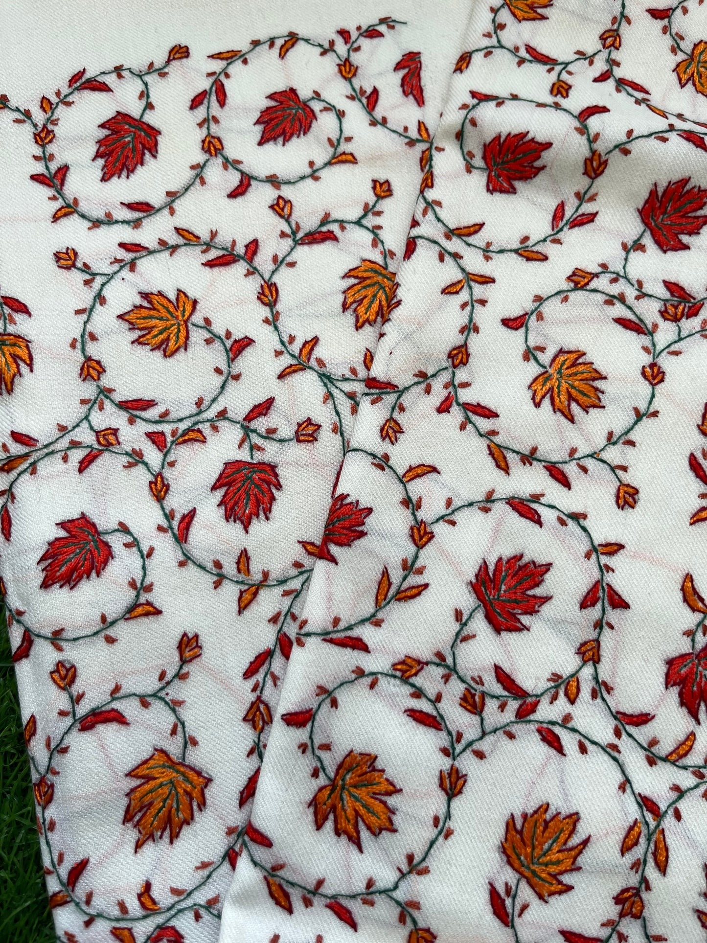 Sozni- Woollen hand embroidered suit