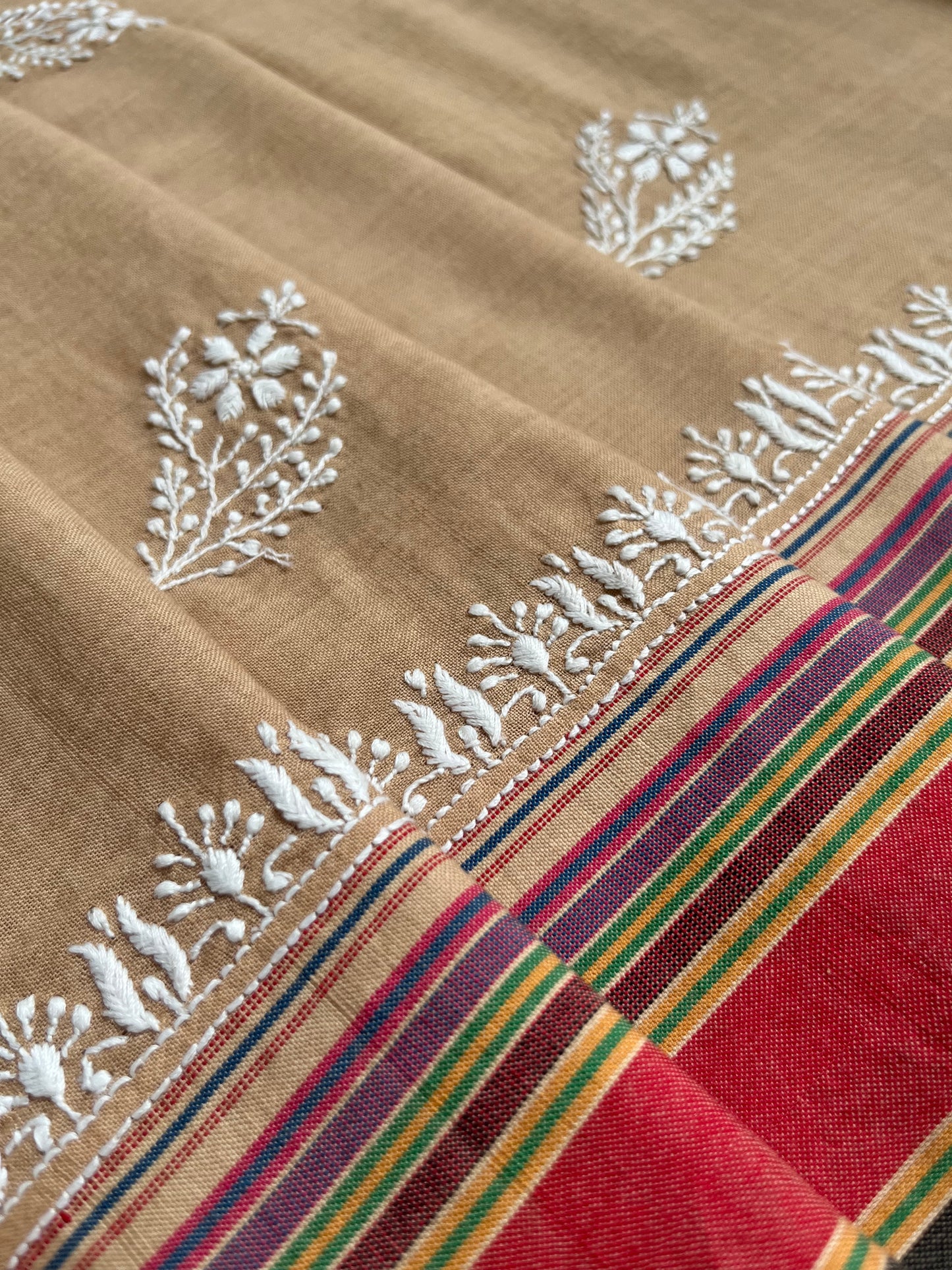 Kala cotton chikan Kurta dupatta