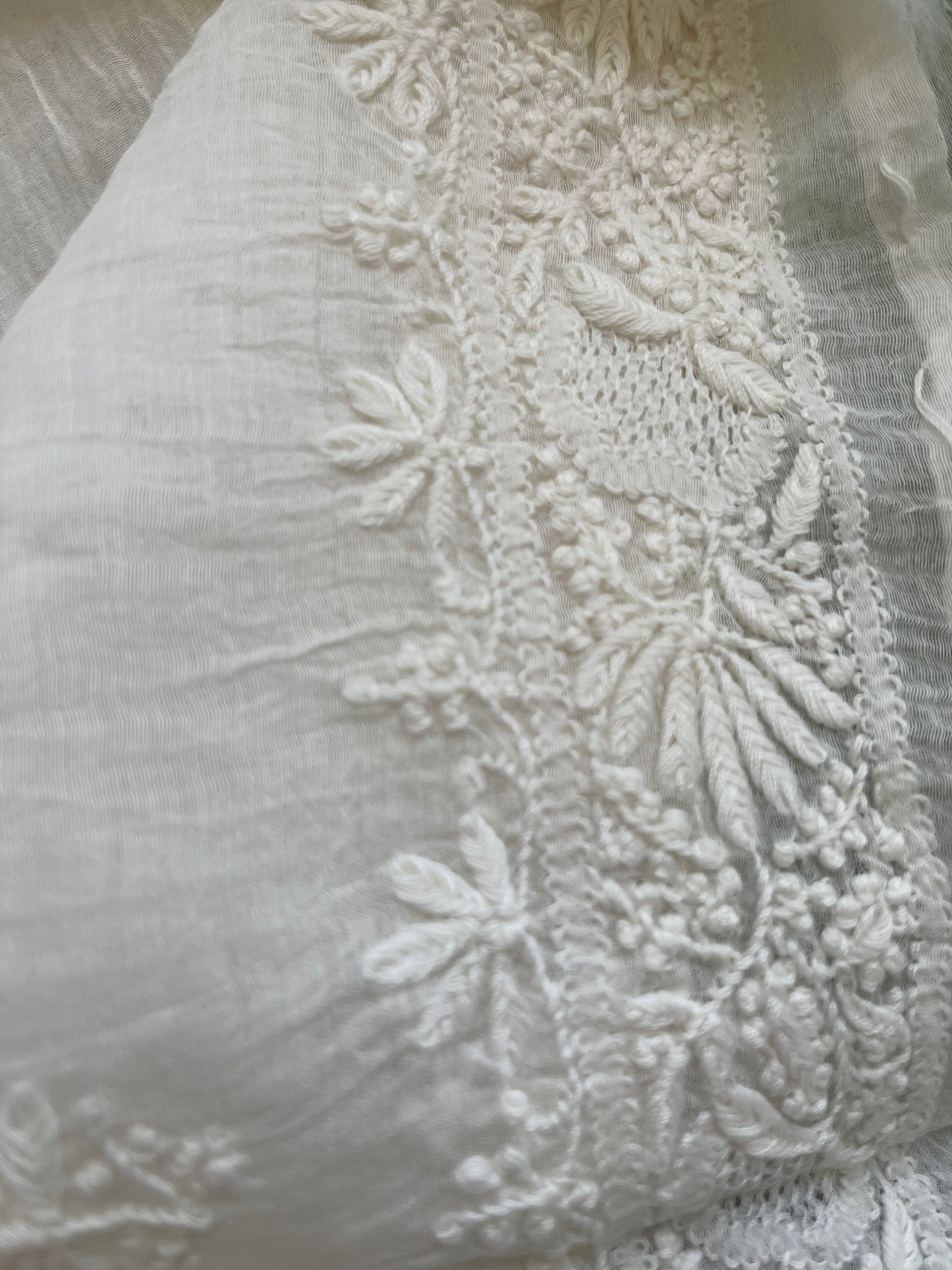 Chanderi chikankari kurta