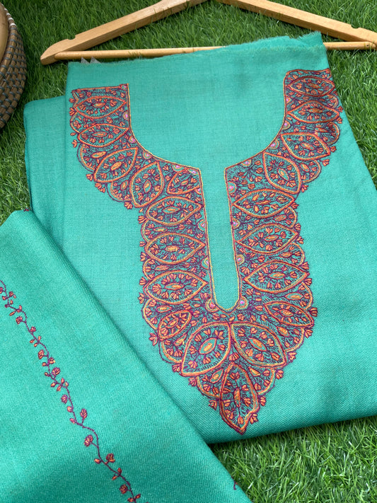 Woollen hand embroidered suit