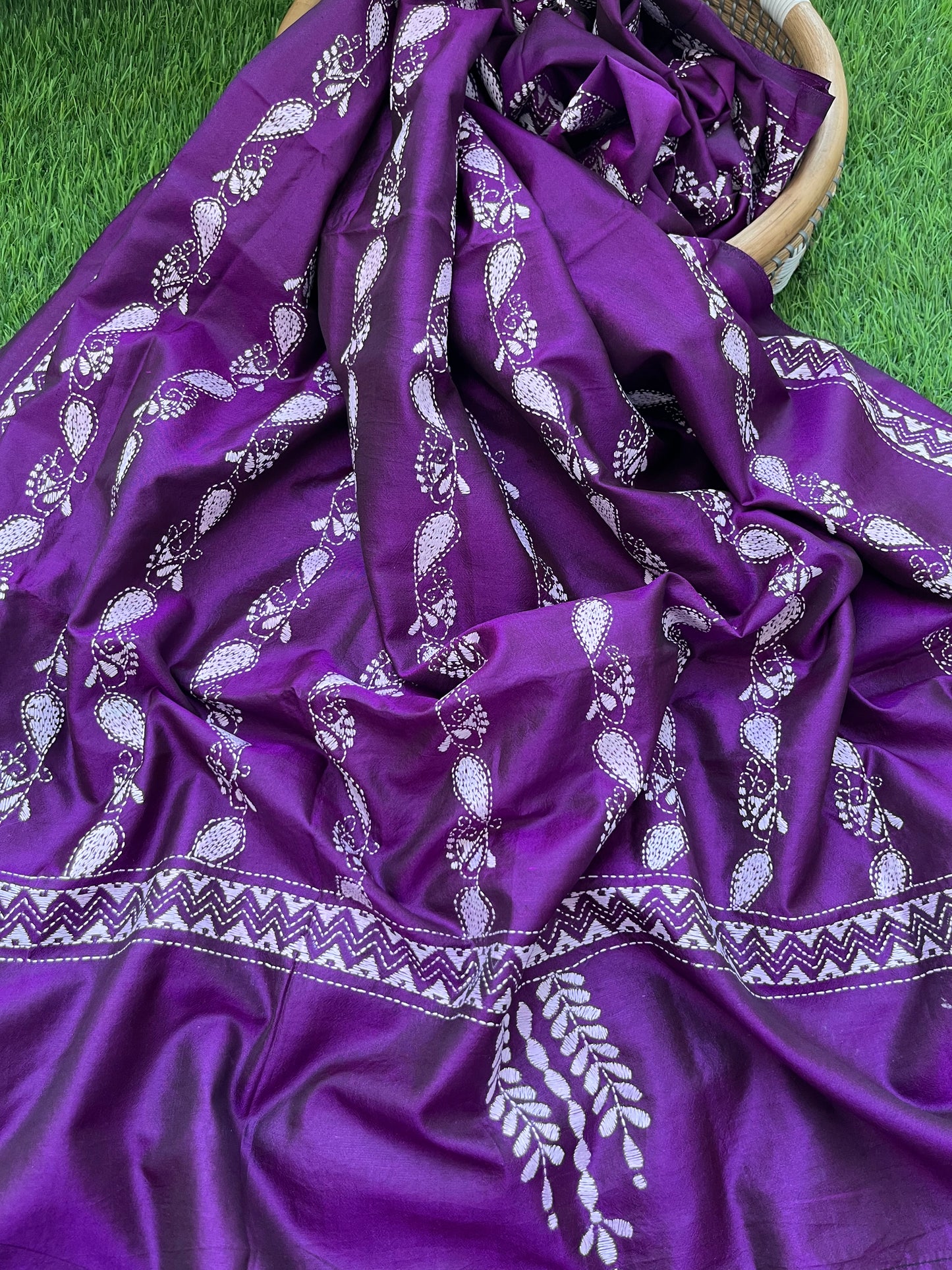 Silk Kantha Dupatta
