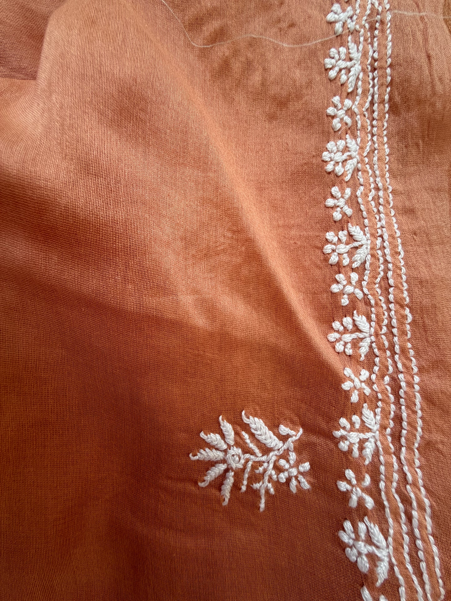 Chikankari chanderi Kurta