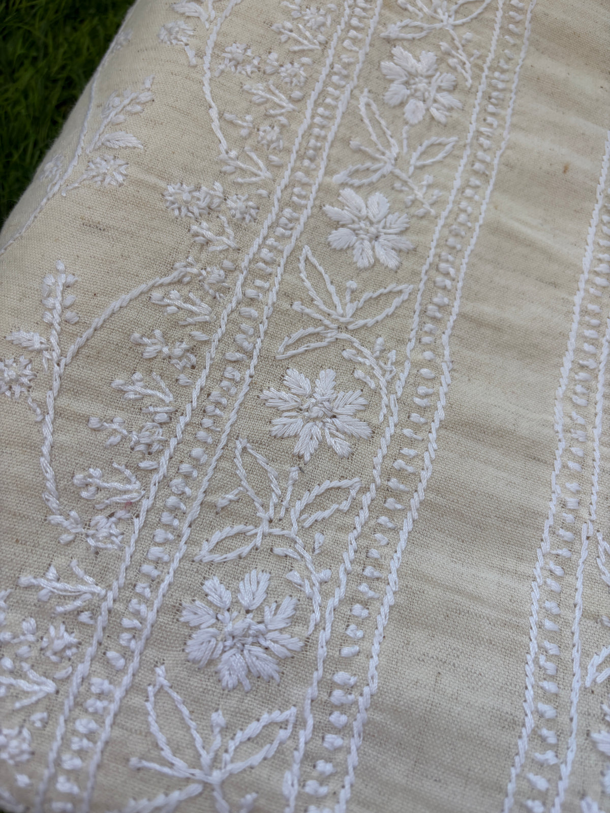 Chikankari khadi Kurta