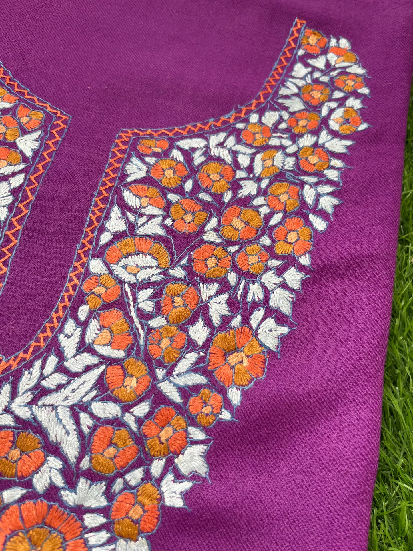 Woollen hand embroidered suit