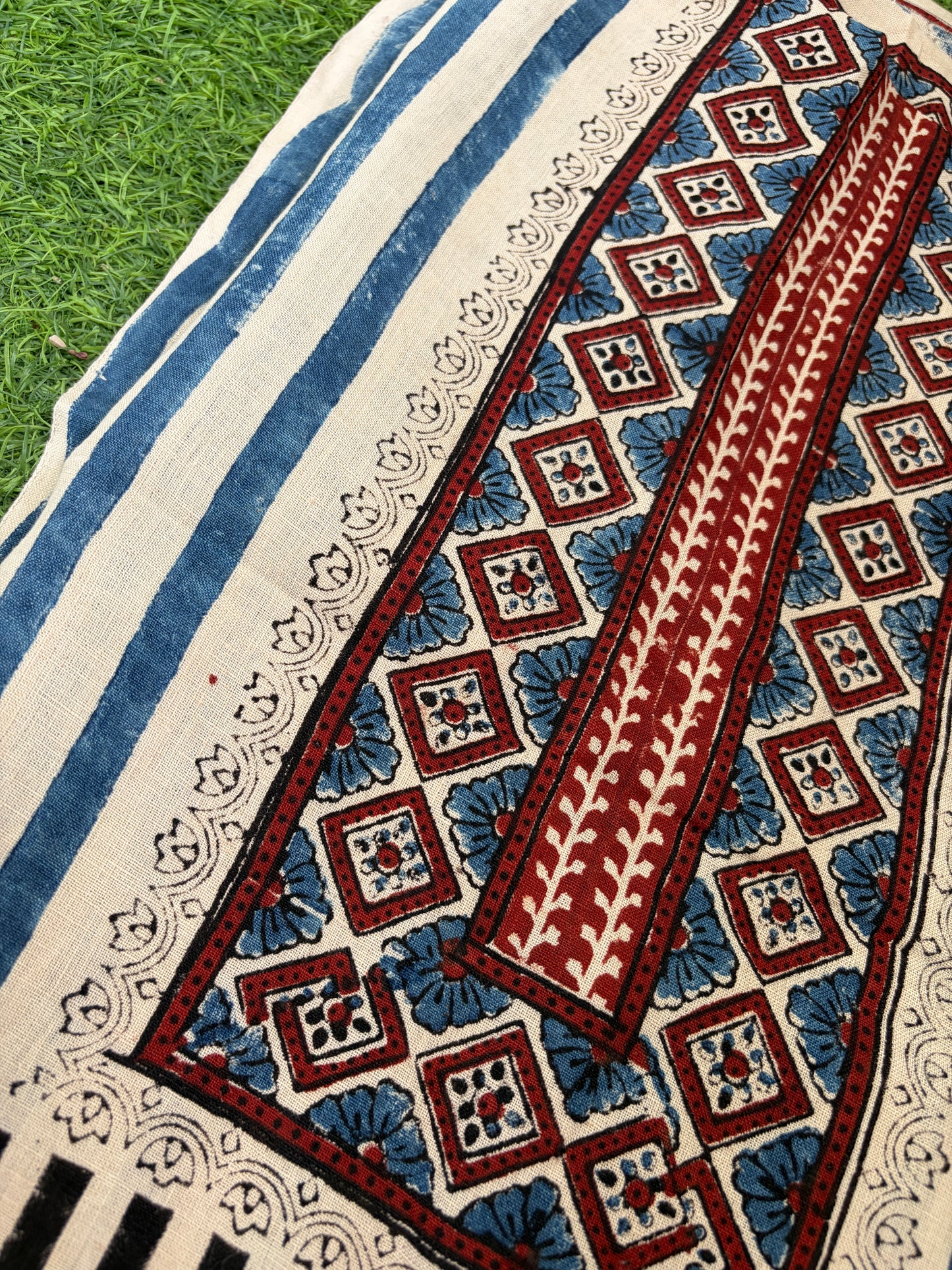 Linen Ajrakh Kurta