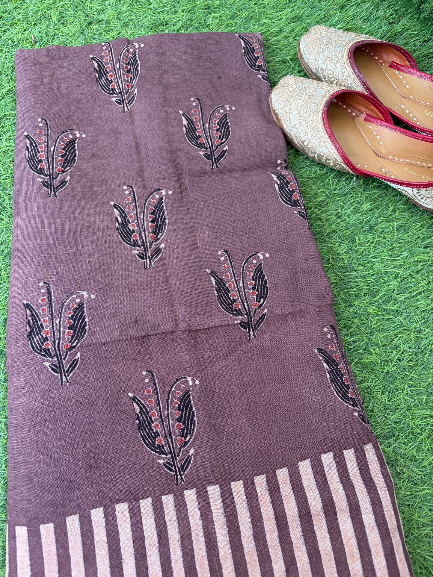 Linen Ajrakh Kurta