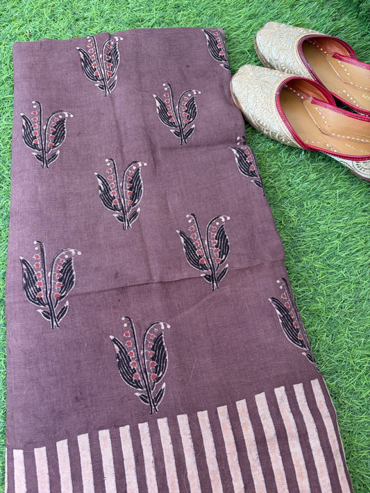 Linen Ajrakh Kurta