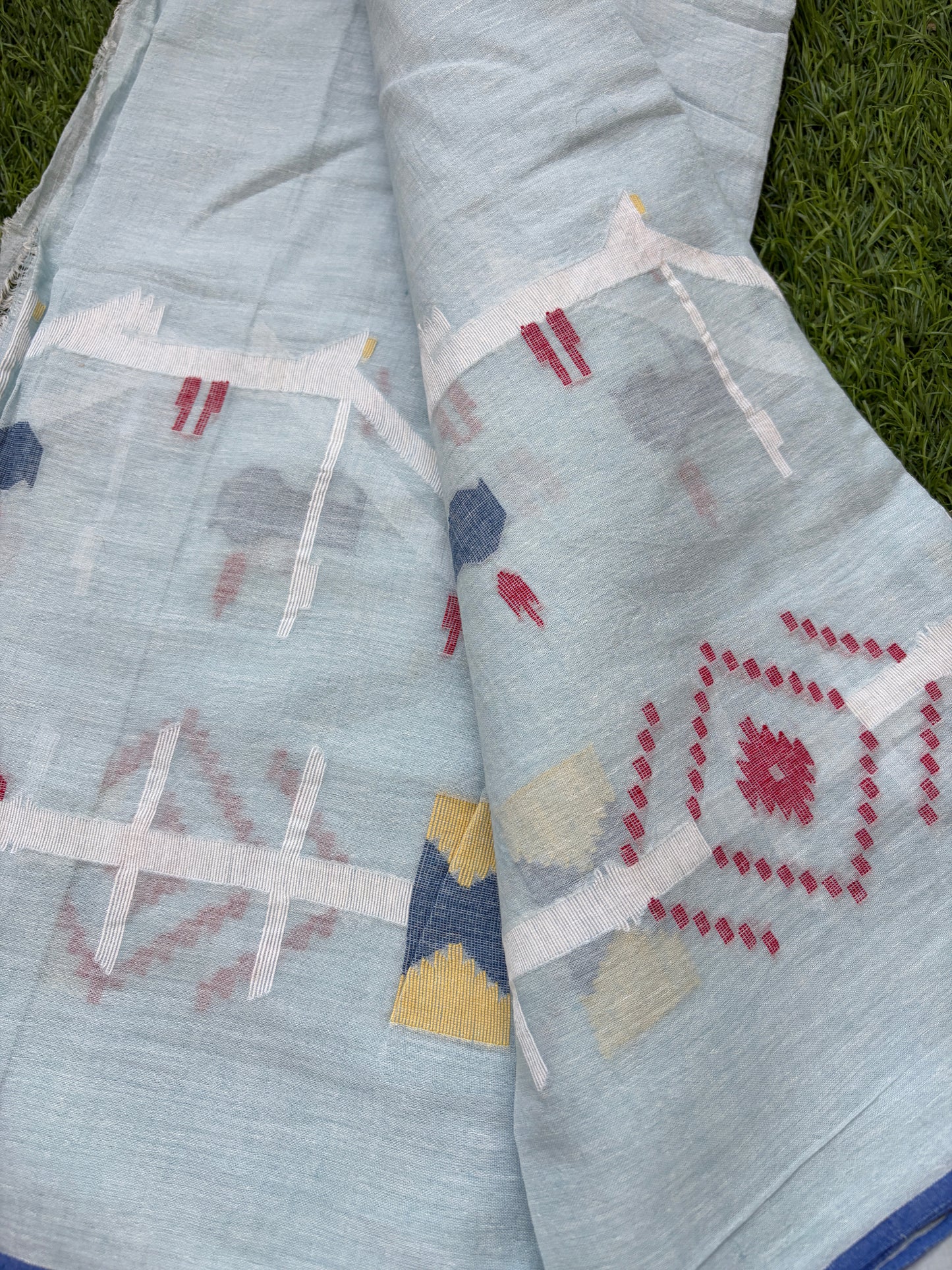 Jaamdani mul fabric