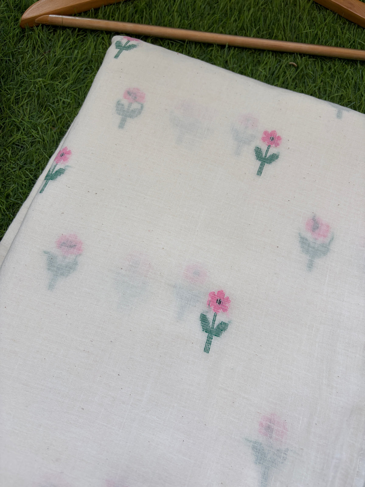 Jaamdani mul fabric