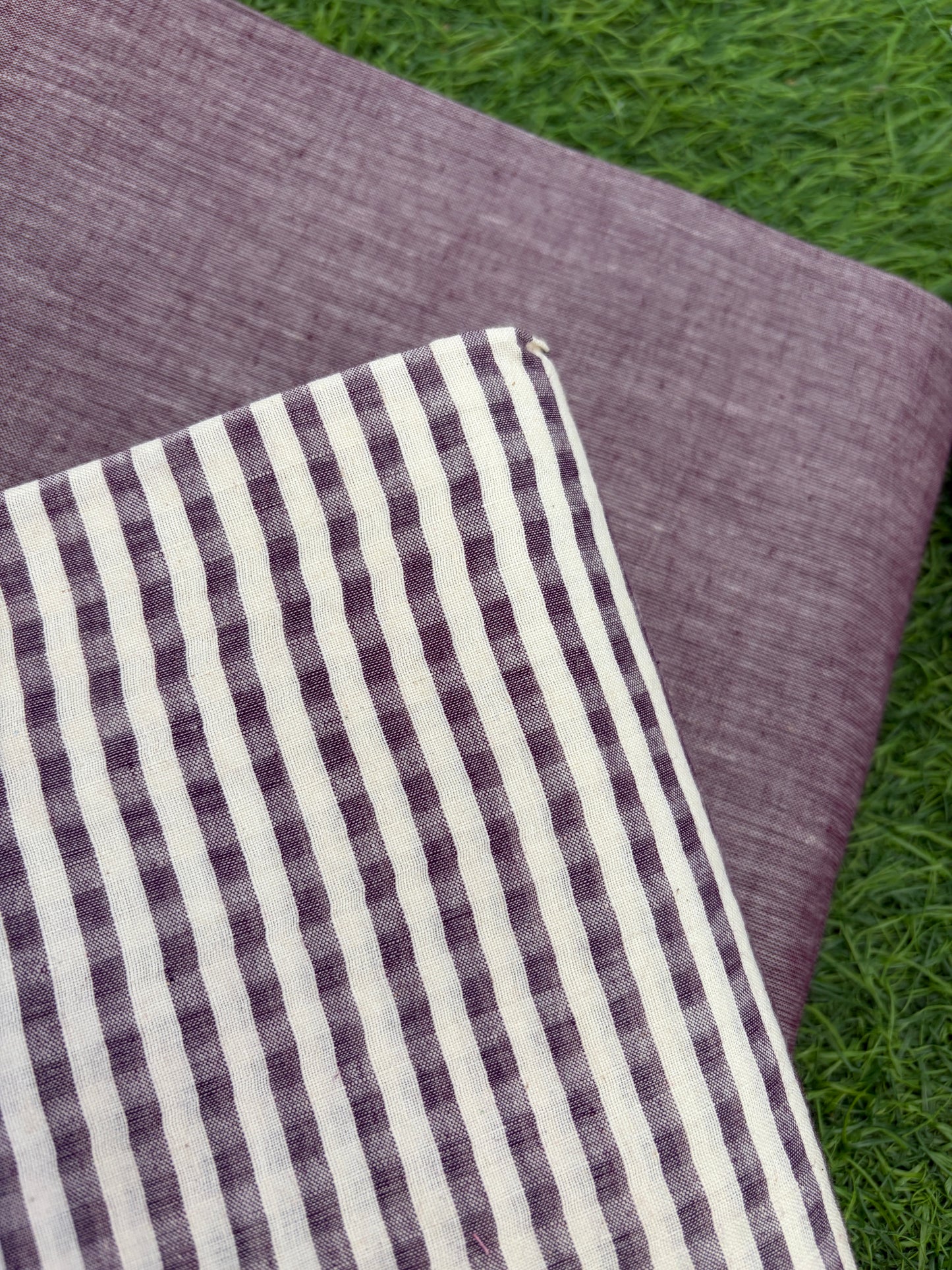 Khadi Cotton checks plain mangalgiri