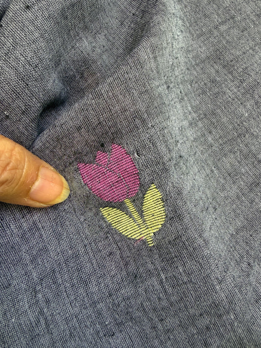 Jaamdani mul fabric
