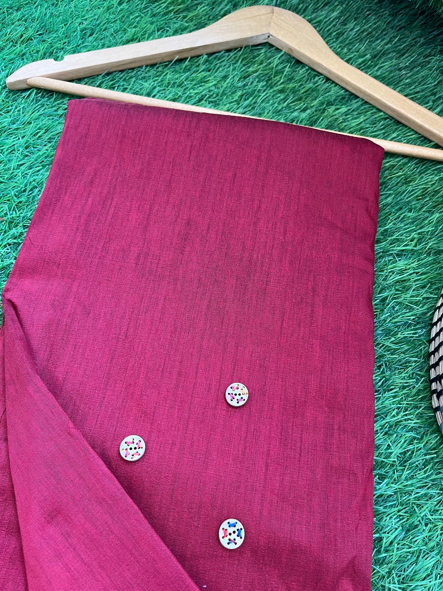 Cotton Silk plain fabric