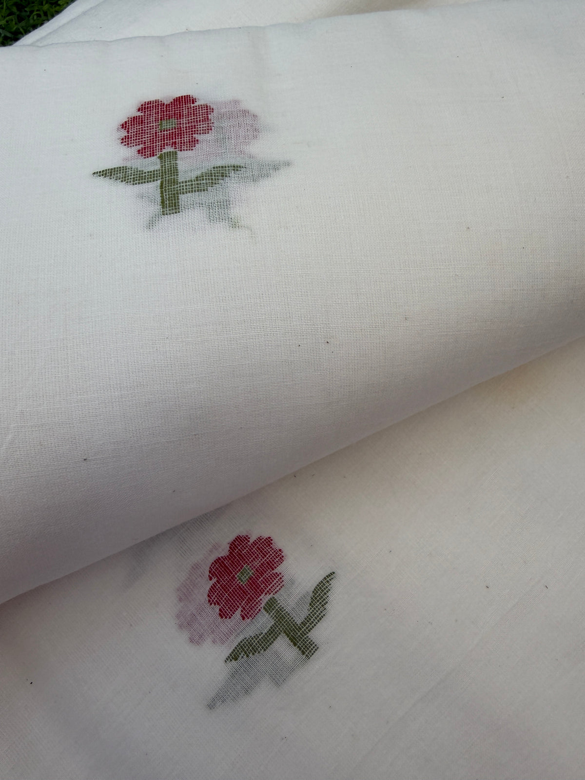 Jaamdani mul fabric