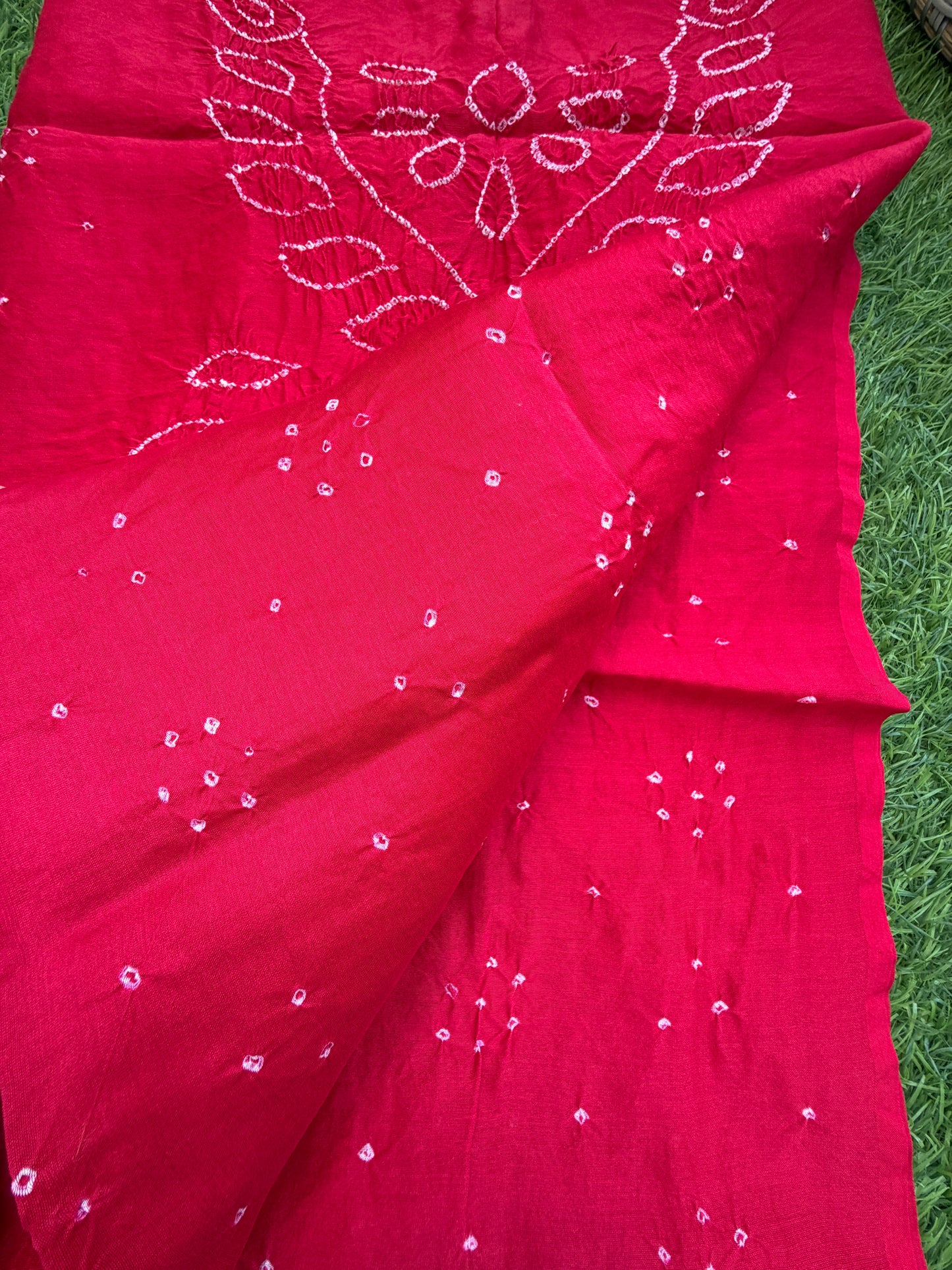Chanderi Bandhani kurta dupatta