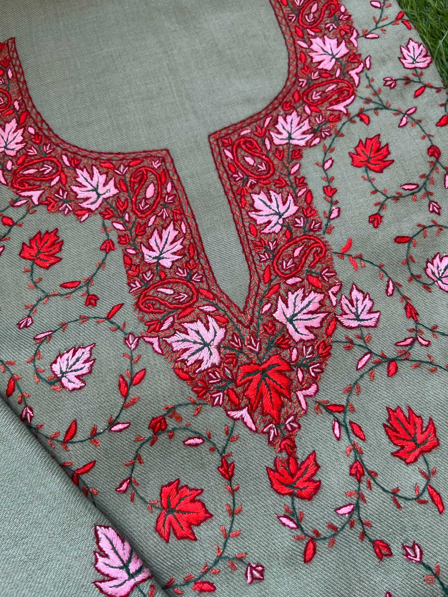 Woollen hand embroidered suit