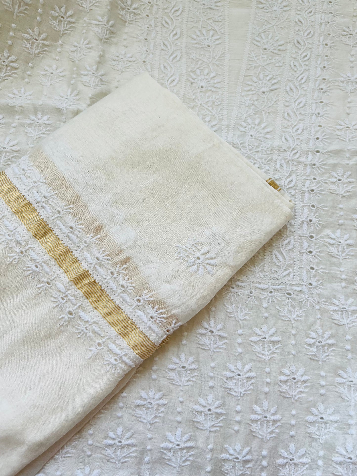 Chanderi Chikankari Kurta Dupatta