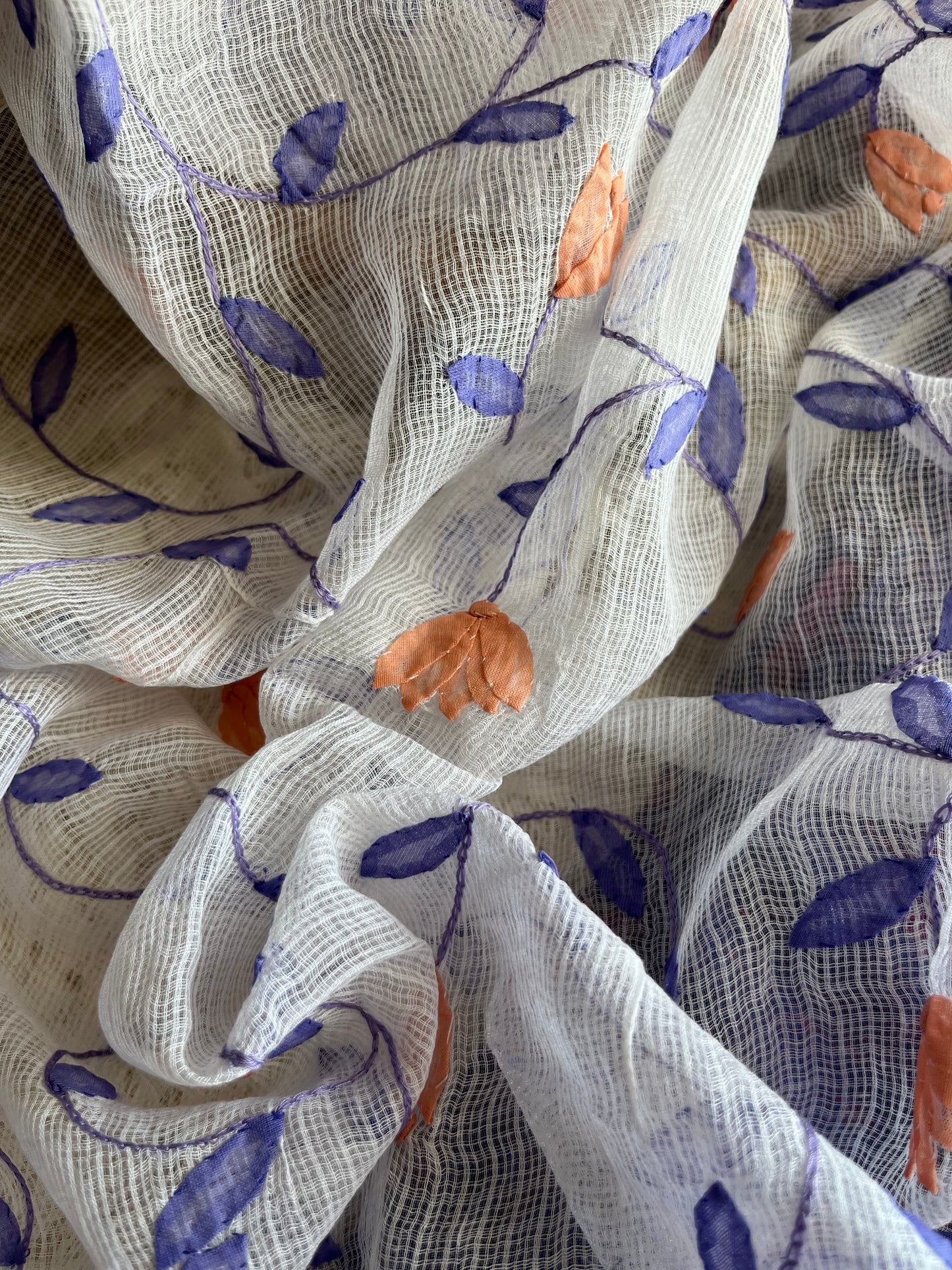 Cotton ikkat kurta bottom chikankari dupatta